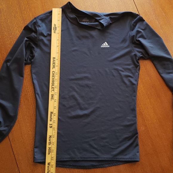 Adidas 🥶  Cold weather Baselayer trainer Black fitted base layer sz Medium - Picture 9 of 10